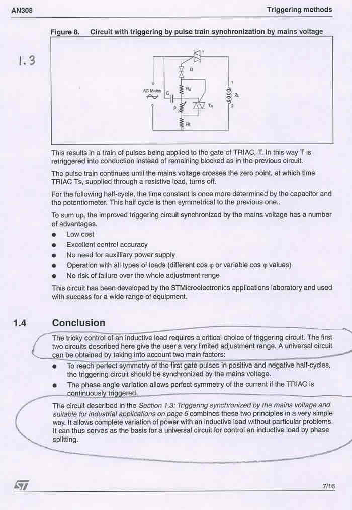 Inductive load design